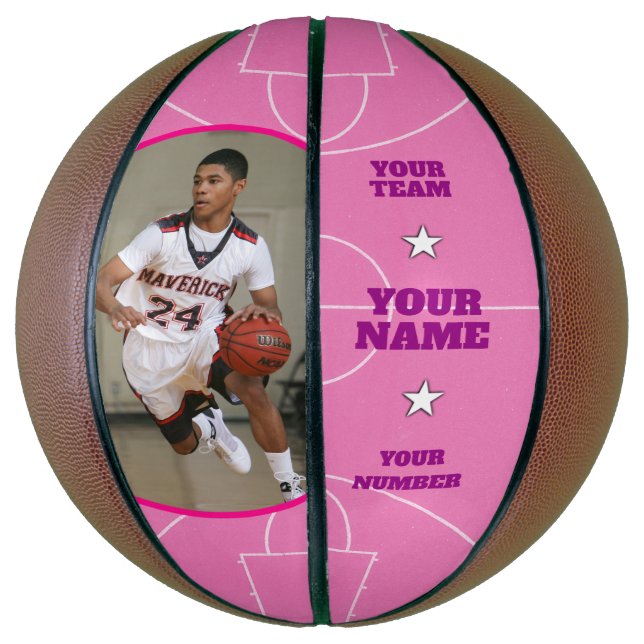 Court Side Custom Basketball Pink (Vertikal)