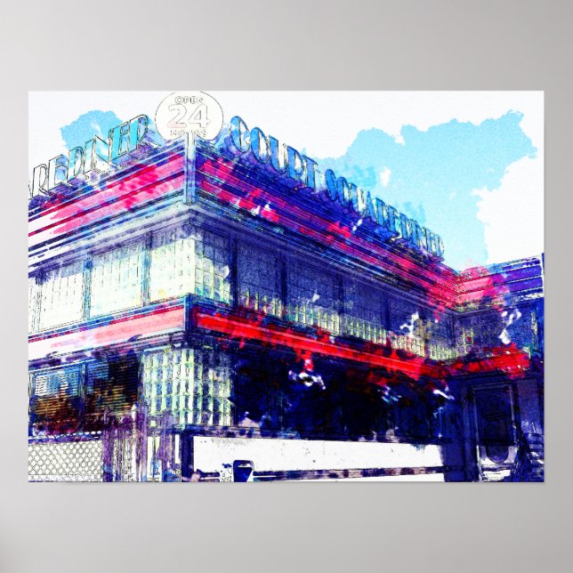 Court Square Diner New York Poster (Vorne)
