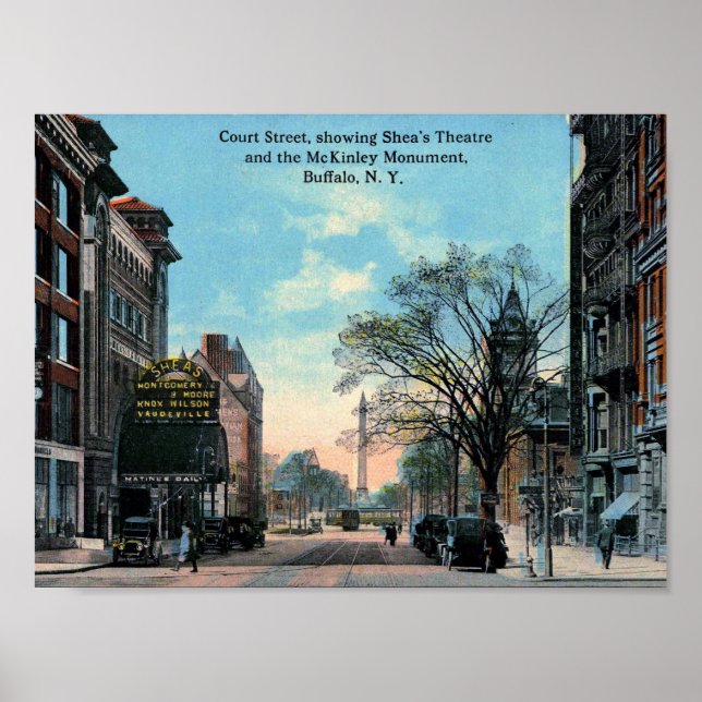 Court St., Shea's Theater, Buffalo, NY Vintag Poster (Vorne)