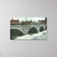 Court Street Bridge and Genesee at High Water