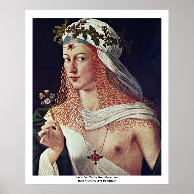 Courtesan (Portrait von Lucrezia Borgia?) Poster (Vorne)