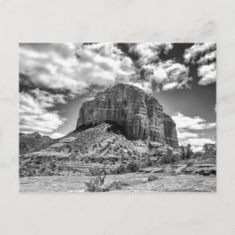 Courthouse Butte - Schwarz & Weiß | Postkarte