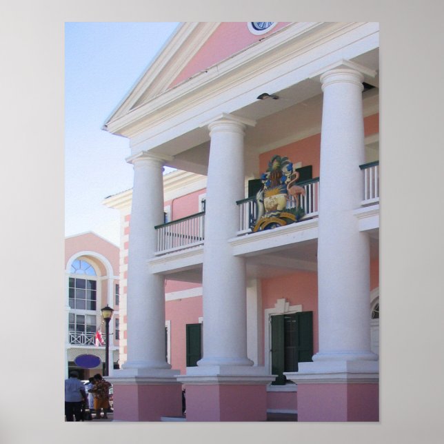 Courthouse in Nassau, Bahamas Poster (Vorne)
