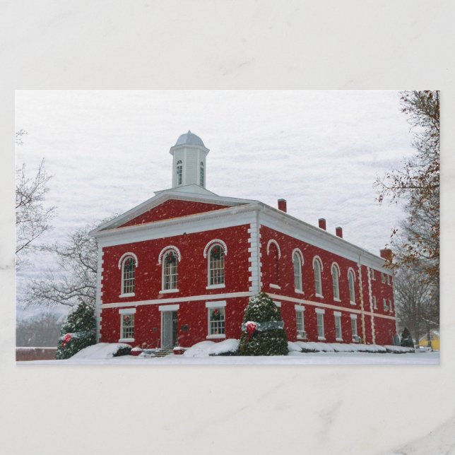 Courthouse Snow Briefpapier (Vorderseite)