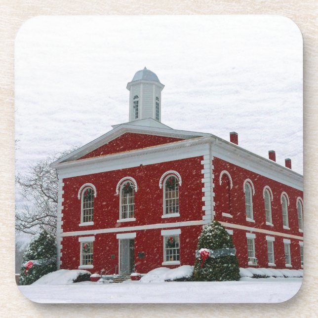 Courthouse Snow Untersetzer (Vorderseite)