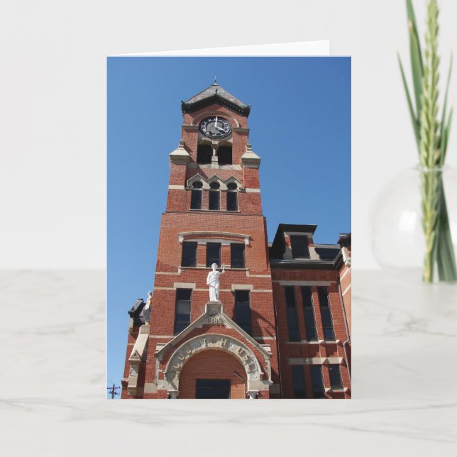 Courthouse Washington, Iowa Karte (Vorderseite)