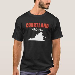 Courtland Virginia USA Staat America Travel Jungfr T-Shirt