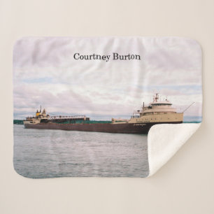 Courtney Burton sherpa-Decke Sherpadecke