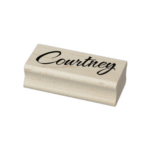Courtney Name dekorative Drehschrift Schriftart Bu Gummistempel