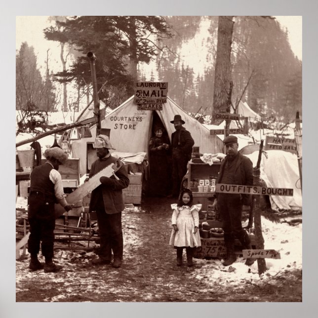 Courtney's Store - Klondike Gold Rush 1898 Poster (Vorne)