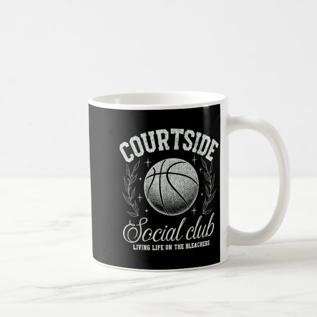 Courtside Social Club Basketball Bleachers Life Qu Kaffeetasse (Rechts)