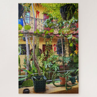 Courtyard Interior with Hanging Plants Puzzle