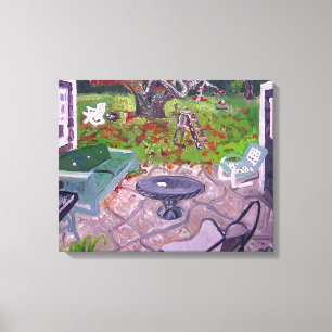 Courtyard Old Hamptons House Amagansett Leinwanddruck