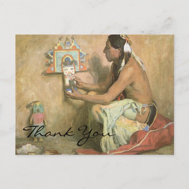 Couse's Hopi Katchina Postkarte (Vorderseite)