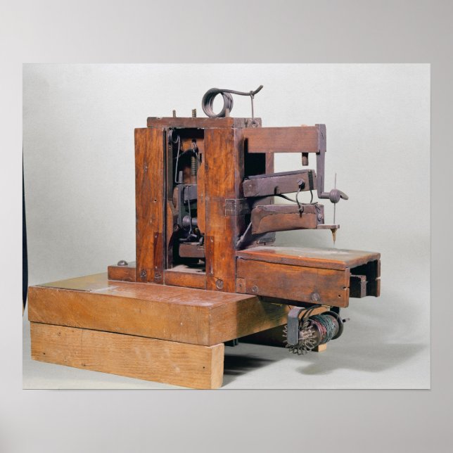 Couseuse', die erste Nähmaschine, 1830 Poster (Vorne)