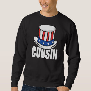 Cousin 4. Juli Uncle Sams Hutfamilie passt zusamme Sweatshirt