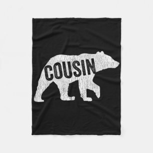 Cousin Bär passendes Familien-Camping-Bär lustiger Fleecedecke