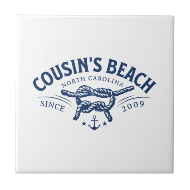 Cousin Beach, NC Der Sommer I wurde Hübsch Fliese (Vorderseite)