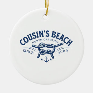Cousin Beach NC Der Sommer I wurde Hübsch Keramik Ornament