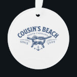 Cousin Beach NC Der Sommer I wurde Hübsch Ornament<br><div class="desc">Cousin Beach NC Der Sommer I wurde Hübsch</div>