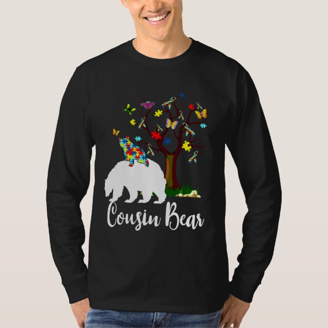 Cousin Bear Autismus Sensibilisierung Liebe Unters T-Shirt (Vorderseite)