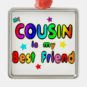 Cousin-bester Freund Silbernes Ornament