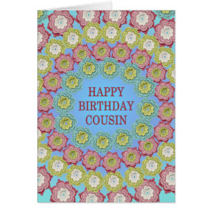 Cousin Birthday Crochet Blume