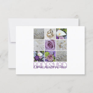 Cousin Bitte übernachten Sie in Bridesmaid Einladung