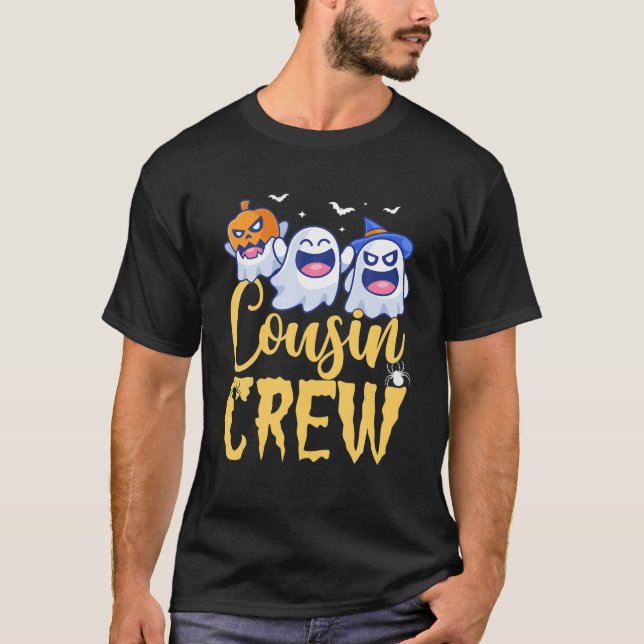 Cousin Boo Crew Funny Cousin Crew Halloween Costum T-Shirt (Vorderseite)