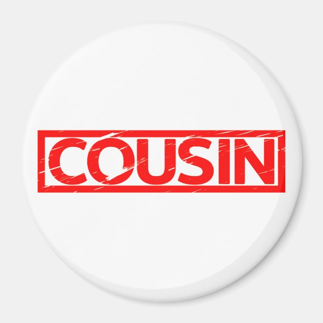 Cousin Briefmarke Magnet (Vorne)