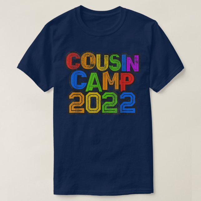 COUSIN CAMP 2022 Grandma Grandpa Sleepaway Sign Au T-Shirt (Design vorne)
