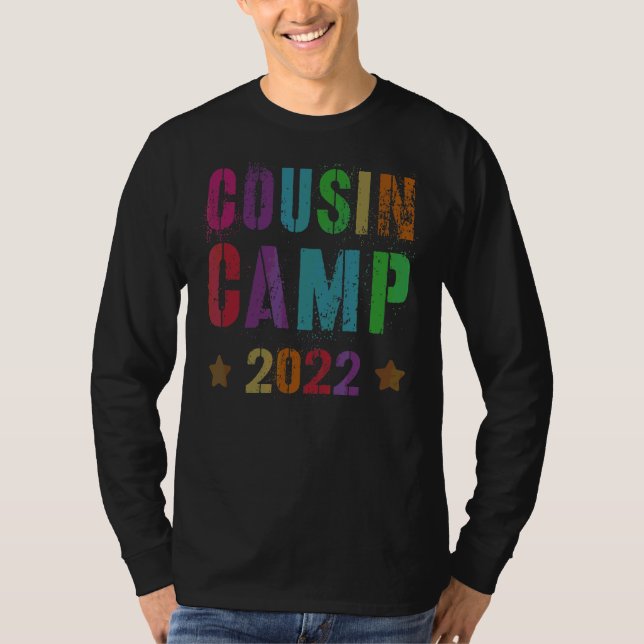Cousin Camp 2022 Oma Opa Sleepaway Sign Au T-Shirt (Vorderseite)