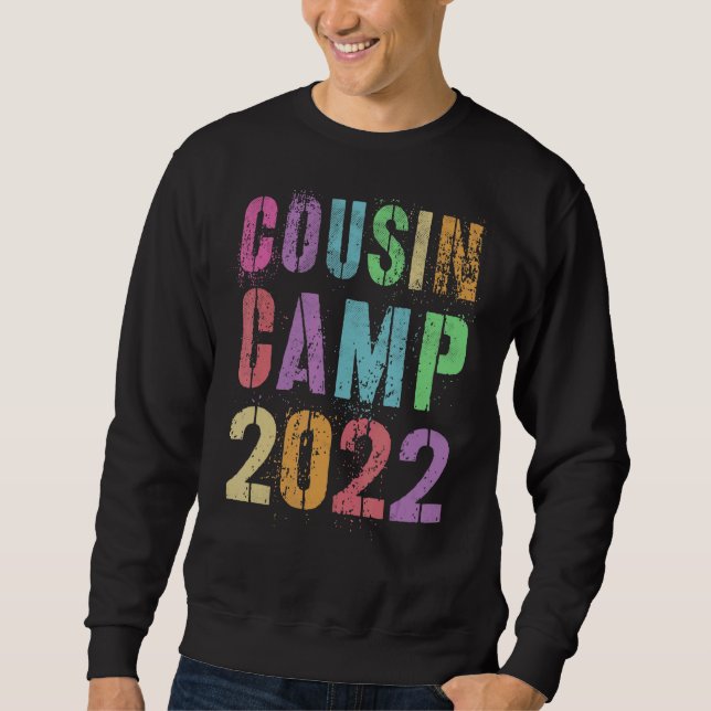 Cousin Camp 2022 Oma Opa Sommercamp Auto Sweatshirt (Vorderseite)