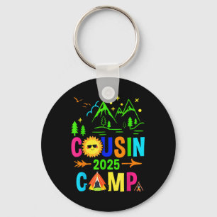 Cousin Camp 2025 Camping Lagerfeuer Sommerferien Schlüsselanhänger