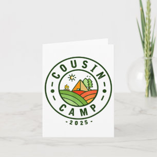 Cousin Camp 2025 Camping Stamm Sommerurlaub Karte