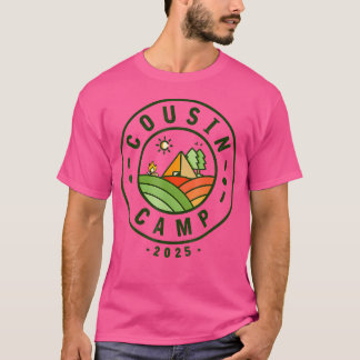 Cousin Camp 2025 Camping Stamm Sommerurlaub T-Shirt