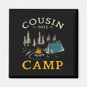Cousin Camp 2025 Familienurlaub Sommer Camping Cr Magnet