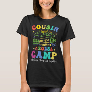 Cousin Camp 2025 Familienurlaub Sommer Camping Cr T-Shirt