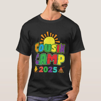 Cousin Camp 2025 Familienurlaub Sommer Camping Cr T-Shirt
