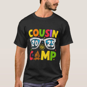 Cousin Camp 2025 Familienurlaub Sommer Camping T-Shirt