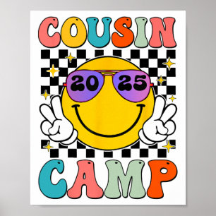 Cousin Camp 2025 Familienurlaub Sommer Kinder Camp Poster