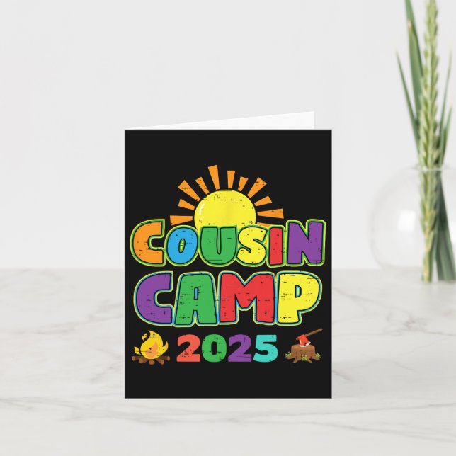 Cousin Camp 2025 Familienurlaub Sommerurlaub Campi Karte (Vorderseite)