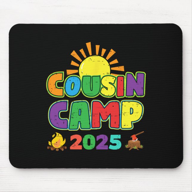 Cousin Camp 2025 Familienurlaub Sommerurlaub Campi Mousepad (Vorne)