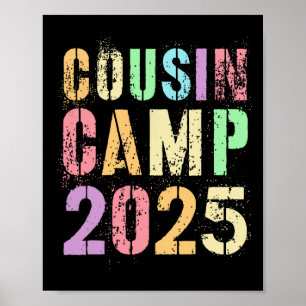 Cousin Camp 2025 Familienurlaub Sommerurlaub Campi Poster