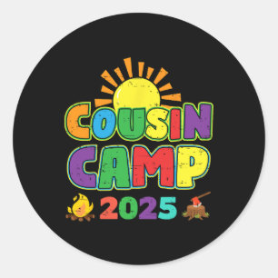 Cousin Camp 2025 Familienurlaub Sommerurlaub Campi Runder Aufkleber