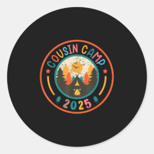 Cousin Camp 2025 Family Wiedersehen Camping Advent Runder Aufkleber