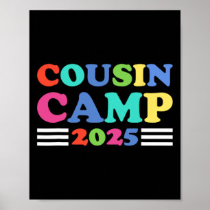 Cousin-Camp 2025 Lustiges Sommer-Camping Familie Poster