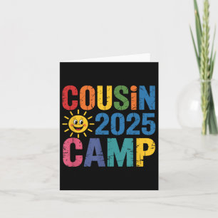 Cousin Camp 2025 Shirt - farbenfrohe Wiedersehen S Karte