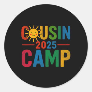 Cousin Camp 2025 Sommerferien Familientreffen Runder Aufkleber