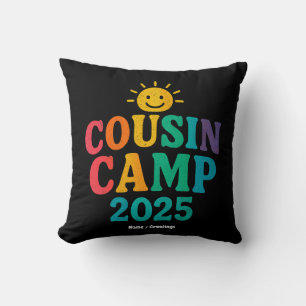 Cousin Camp 2025 Sommerurlaub Spaß Camping Kissen